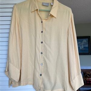 Vintage Long-Sleeve Women's Washable Silk Shirt